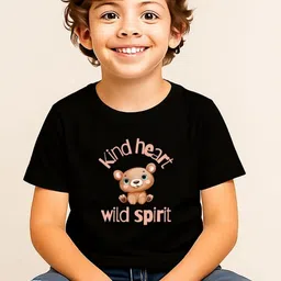 TAGWEAR Boys Typography Printed Raw Edge T-shirt-picture-22