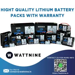 WATTNINE® 7.4V 2600mAh Rechargeable Lithium Battery Pack with Warranty (Includes BMS & Balance Pin) - 2S 1P image 4