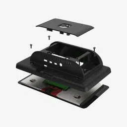 Raspberry Pi 4 Model B 7″ Touchscreen Display Case - ABS Black image 2