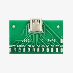 USB 3.1 Female Socket Type-C Connector 24-Pin Breakout PCB Board image 2