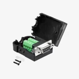 DB9 Female Screw Terminal to RS232 RS485 Conversion Board with Shell and Nut image 1