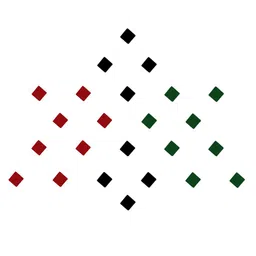 Comet Busters 24 Pcs Reusable Diamond-Shaped Designer Bindis - Red & Green image 2