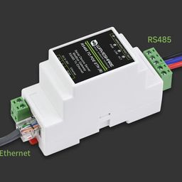 Waveshare RS485 TO ETH (B) Industrial Communication Gateway with POE, Modbus MQTT, TCP/IP to Serial, Rail-Mount Support, Bi-Directional Transparent Data Transmission image 4