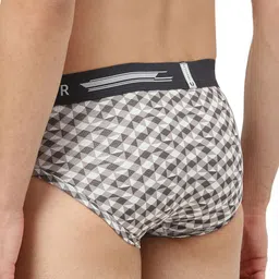 FREECULTR Men Pack Of 2 Self-Design Trunks FC-PT-B-MWH-CSG-02 image 3