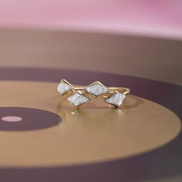 Mia by Tanishq 18KT Yellow Gold Diamond Finger Ring-1.54gm-image-85