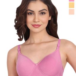 Liigne Women Pack of 3 Full Coverage Lightly Padded Bra-image-45