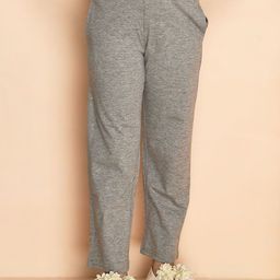 Kids Cave Girls Pure Cotton Relaxed-Fit Mid-Rise Trouser-image-42