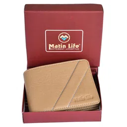 MATIN LIFE Men Zip Detail PU Two Fold Wallet-image-44