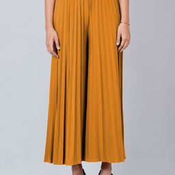 Parona Women Solid Knitted Ethnic Palazzos-image-84