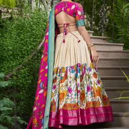 Aika Printed Foil Print Ready to Wear Lehenga & Unstitched Blouse With Dupatta image 2