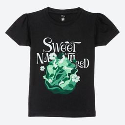 YK Disney Girls Graphic Princess Printed Round Neck Pure Cotton T-shirt-image-94