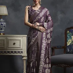 Anouk Rustic Ethnic Motifs Zari Silk Blend Sungudi Saree-picture-43