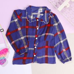 Cutiekins Girls Checked Shirt Style Top-image-33