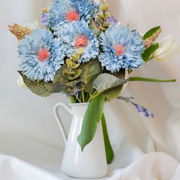 ARTSY Blue 1 Pieces Gerbera Artificial Flower-58