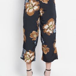 DODO & MOA Women Floral Printed Relaxed Regular Fit Mid-Rise Trousers-image-63