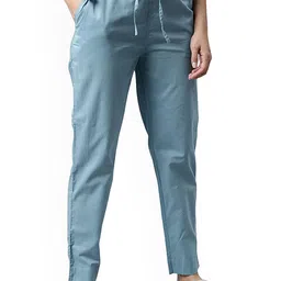 DIGITAL SHOPEE Women Solid Regular Fit Trousers-image-90