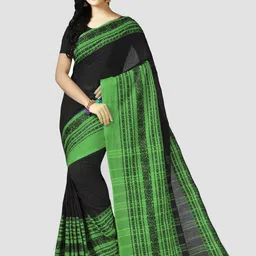 Crochetin Woven Design Khadi Saree-image-61