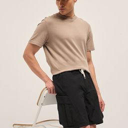 THE BEAR HOUSE Men's Solid Knee Length Shorts-image-64