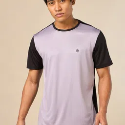 CULT Men Moisture Wicking Colourblocked Round Neck T-shirt-image-21