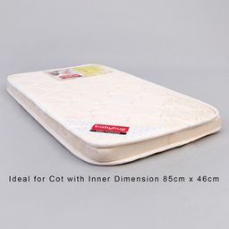 Babyhug High Density Soft Foam Baby Mattress Floral Print - Off White-20