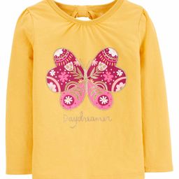 Carter's Butterfly Jersey Tee - Yellow-image-6