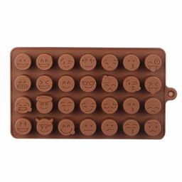 Syga Emoji Shaped Silicone Chocolate Mould - Brown-25