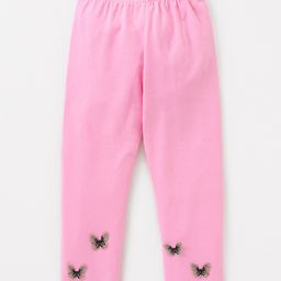 Kookie Kids Lounge Pant Embroidered  - Pink-image-80