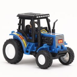 Shinsei Pull Back Tractor Toy - Blue-11
