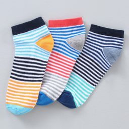 Pine Kids Anti Microbial Wash Socks Set of 3 - Multicolour-11