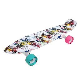 JASPO Cruiser Retro Penny Fiber Skateboard - Multicolor-23