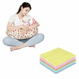 Lulamom Nursing Pillow with Cover Leaf Print & Muslin Napkin - Red White-image-129