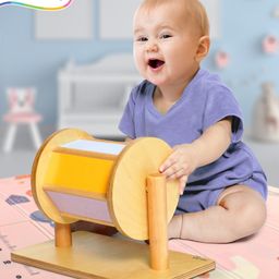 Intellibaby Wooden Spin Around Drum Toy Level 3 - Multicolor-17