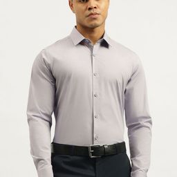 United Colors of Benetton Men Slim Fit Solid Spread Collar Cotton Formal Shirt-picture-44