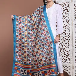 LOOM LEGACY Printed Art Silk Dupatta-picture-27
