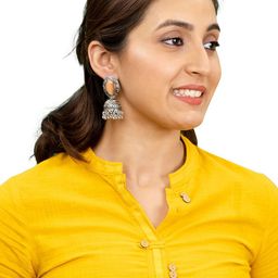 Shining Jewel - By Shivansh Contemporary Jhumkas Earrings-31
