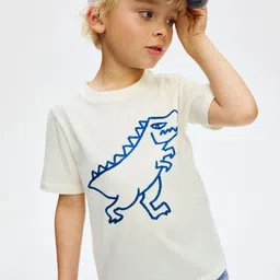 H&M Embroidery-Motif Cotton T-shirt-image-67