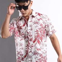 THE BEETEL HOUSE Men Floral Printed Spread Collar Casual Shirt-picture-21