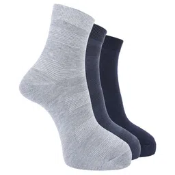 Dollar Pack of 3 Men Cotton Free Size Ankle Length Socks-image-51