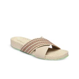 Monrow Women Open Toe Ava Beige Flats-68