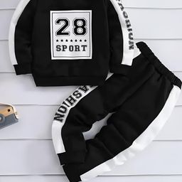 ELPIXIE FASHION Unisex Black Clothing Set-image-18