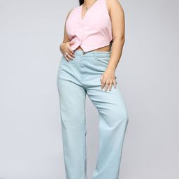 FREAKINS Women Straight Fit High-Rise Heavy Fade Stretchable Jeans-37