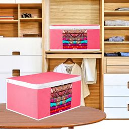 Kuber Industries Pink Set of 3 Regular Multi-Utility Organisers-27