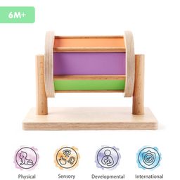 Intellibaby Wooden Spin Around Drum Toy Level 3 - Multicolor image 2