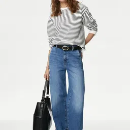 Marks & Spencer Women Striped Sweatshirt-image-12