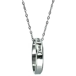Vientiq Men 925 Sterling Silver-Plated Stone Studded Bangatn Ring Pendant & Chain-56