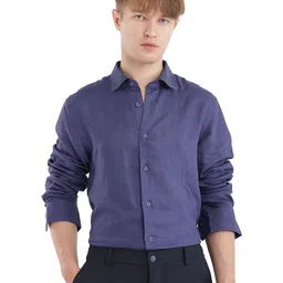 RARE RABBIT Men Comfort FitSpread Collar Solid Formal Shirt-image-91
