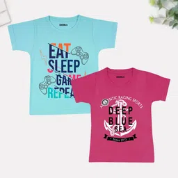 Billion Boys 2 Printed Bio Finish Pockets T-shirt-80