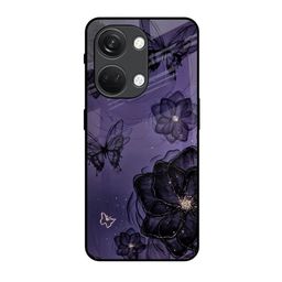 QRIOH Purple Paradise Printed Sleek & Lightweight Silicone OnePlus Nord 3 5G Back Case-image-2