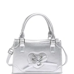 LULU & SKY PU Oversized Structured Handheld Bag-12