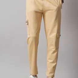 PAUL STREET Men Relaxed Straight Fit Cargos Trousers-picture-47